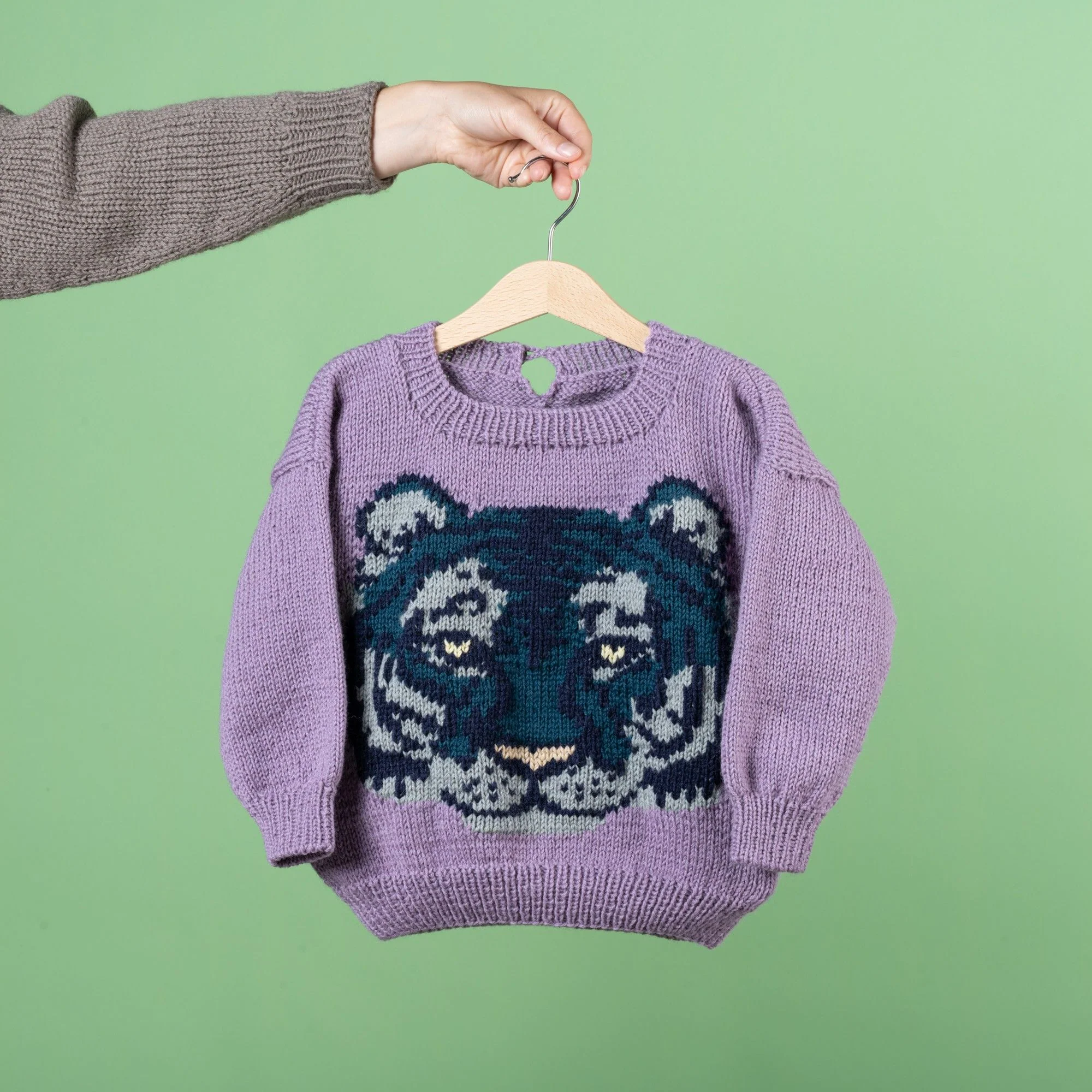 Mint Tiger - Children’s Sweater - Image 4