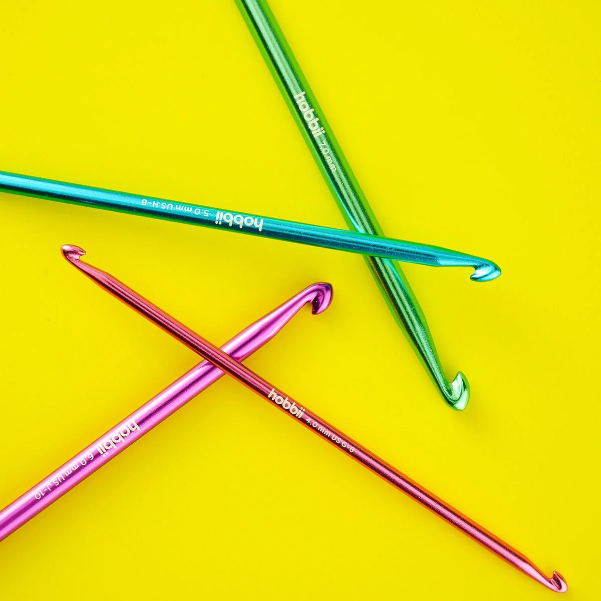 Alu Double Ended Tunisian Crochet Hook Set - 14 cm - Image 8