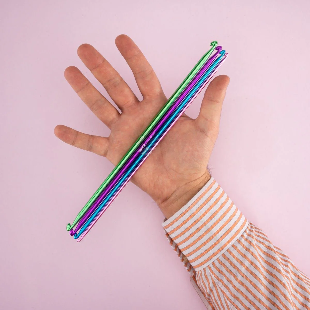 Alu Double Ended Tunisian Crochet Hook Set - 28 cm - Image 4