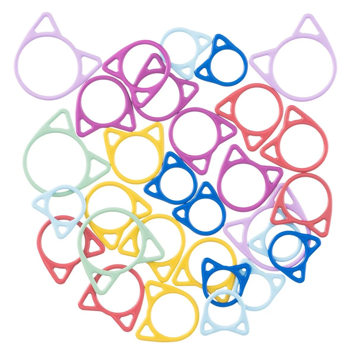 Metal Stitch Markers - Cat - Multi Size - Image 4